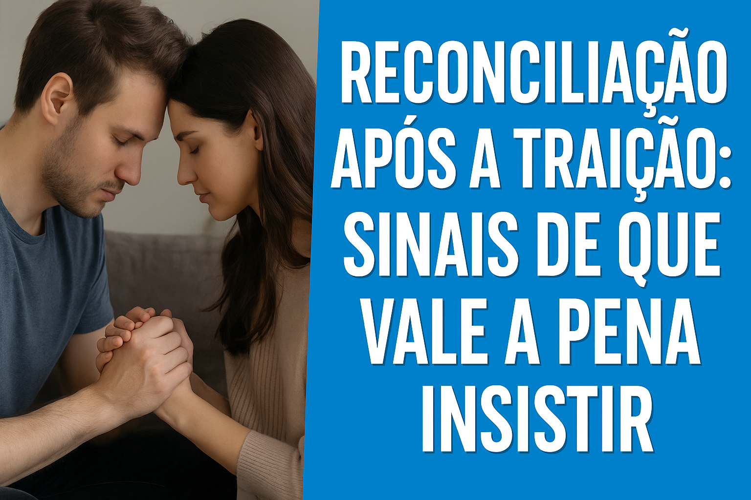 Reconciliação Após a Traição Sinais de Que Vale a Pena Insistir