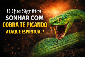 O que significa sonhar com cobra te picando